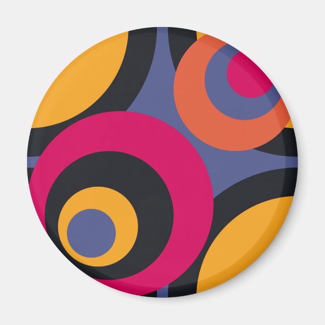 Íman Abstrato de arte dos Anos 50 retrorreflectores (Frente)