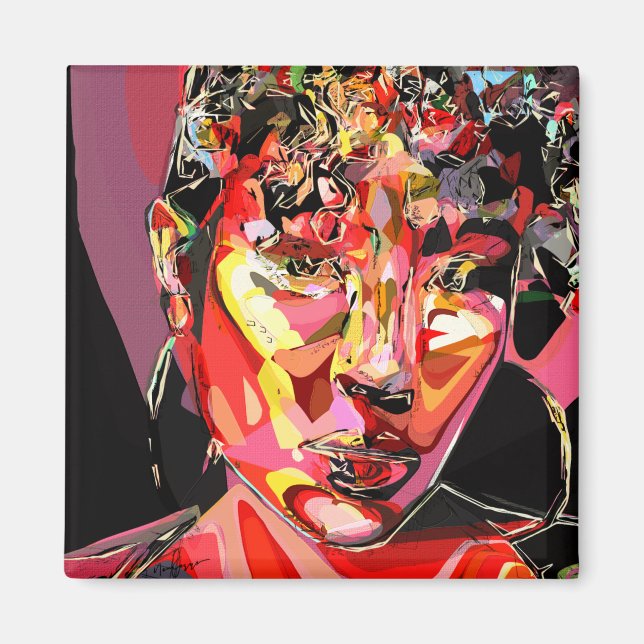 Íman Abstrato de Arte Original (Frente)