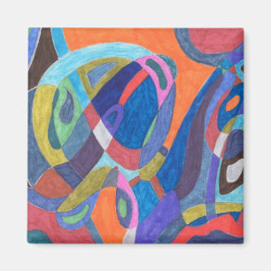 Íman abstrato de "Corrida de Cores"
