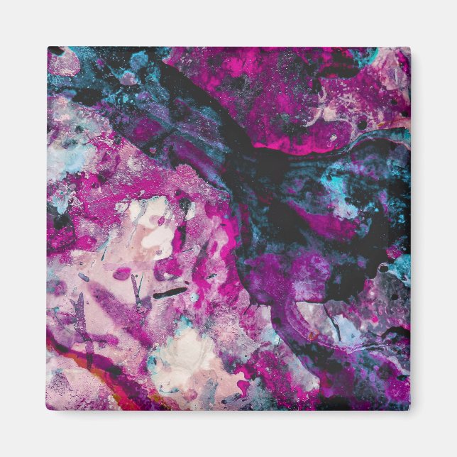 Íman Abstrato de Épocas de Cristal Ruby e Sapphire (Frente)