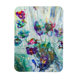 Íman Abstrato de jardim de beija-flores