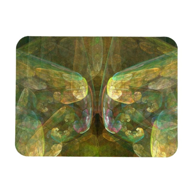 Íman Abstrato de matéria cerebral colorida (Horizontal)