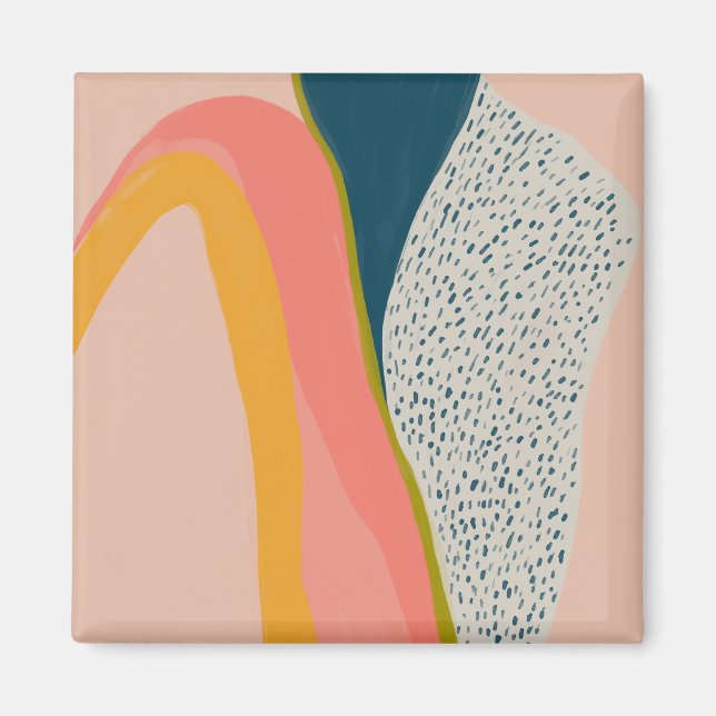 Íman Abstrato de moderna capas de iphone colorida (Frente)