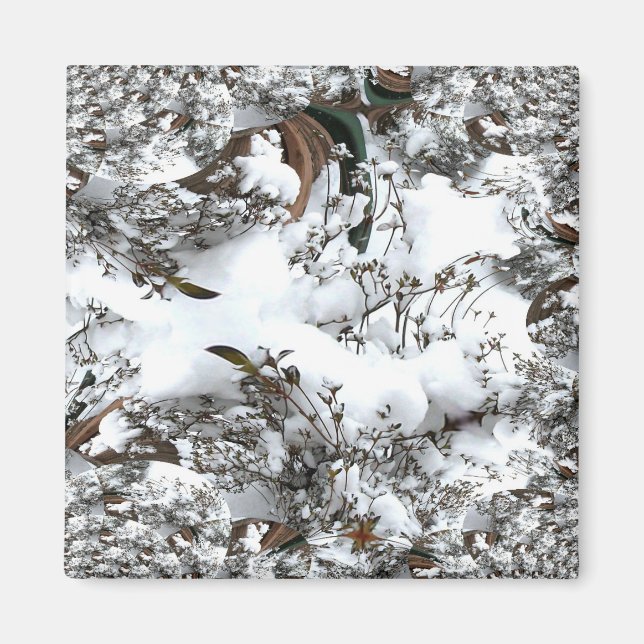 Íman Abstrato de Neve (Frente)