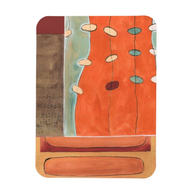 Íman Abstrato de Ovos por Erica J Vess (Vertical)