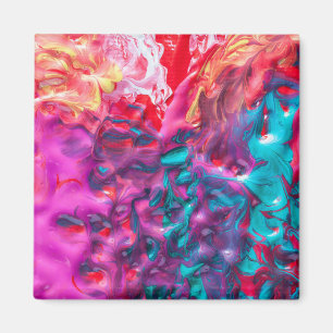 Íman Abstrato de pintura colorida