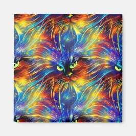 Íman Abstrato elegante, salpicos de Gato sem costura