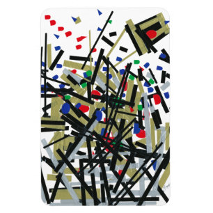 Íman Abstrato em fita e formas alfabéticas 1