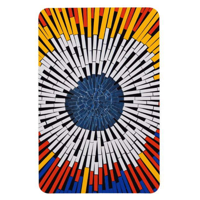 Íman Abstrato em fita—Starburst (Vertical)