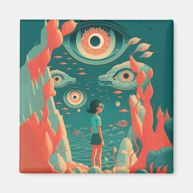 Íman Abstrato Fantasias Mundo de Objetos Impossíveis (Frente)