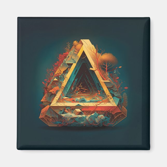 Íman Abstrato Fantasias Mundo de Objetos Impossíveis (Frente)