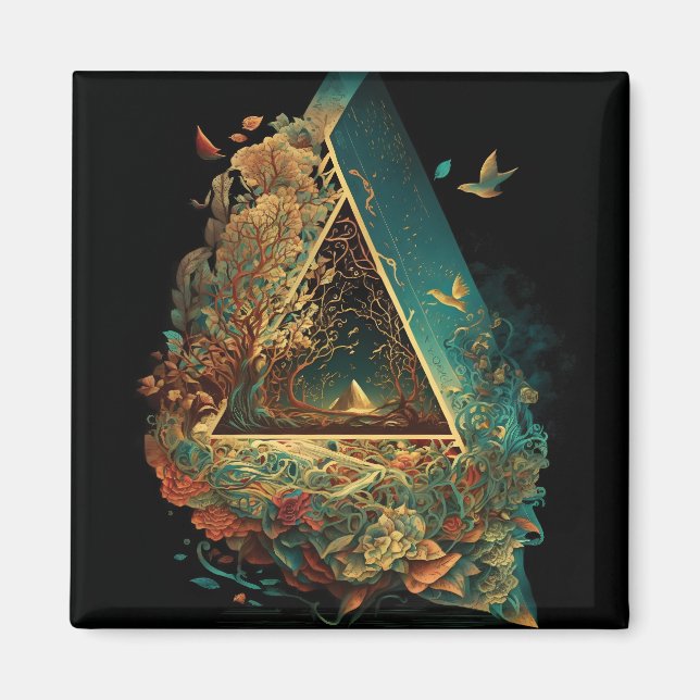 Íman Abstrato Fantasias Mundo de Objetos Impossíveis (Frente)