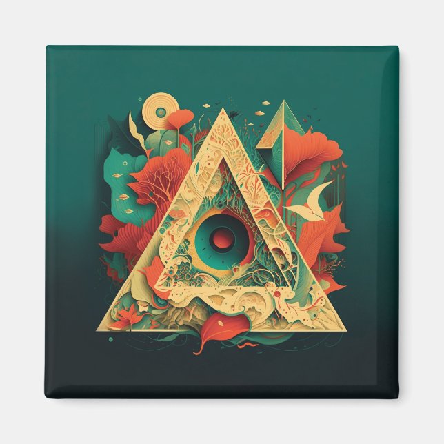 Íman Abstrato Fantasias Mundo de Objetos Impossíveis (Frente)