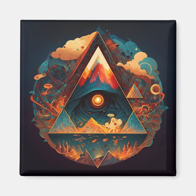 Íman Abstrato Fantasias Mundo de Objetos Impossíveis (Frente)