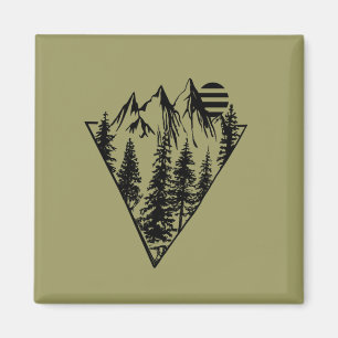 Íman Abstrato geométrico pinheiros