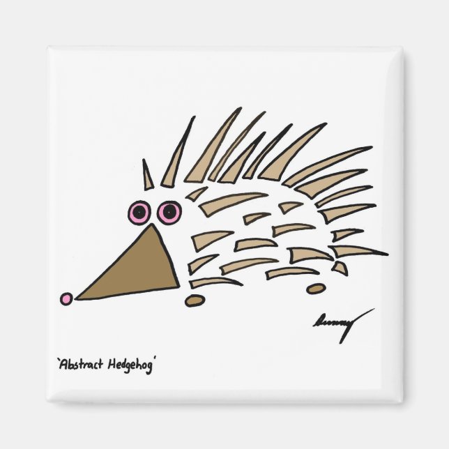 Íman Abstrato Hedgehog Magnet (Frente)