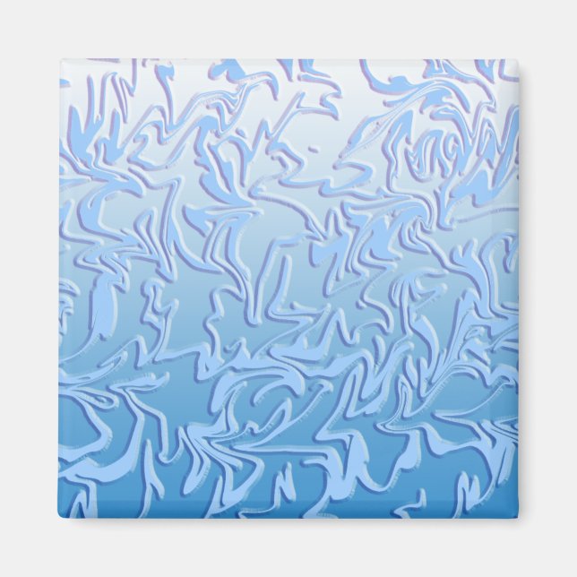 Íman Abstrato Icy Swirl (Frente)