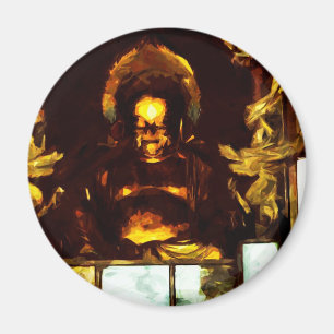 Íman Abstrato-Impressionismo do Japão ouro Buda Kioto