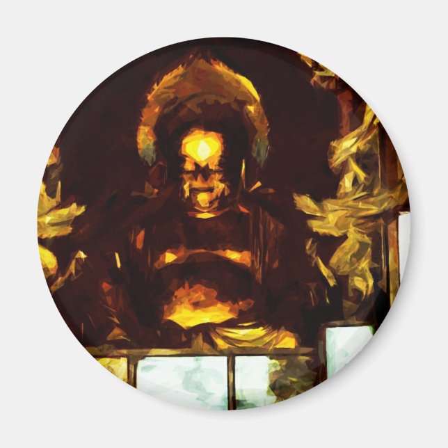 Íman Abstrato-Impressionismo do Japão ouro Buda Kioto (Frente)