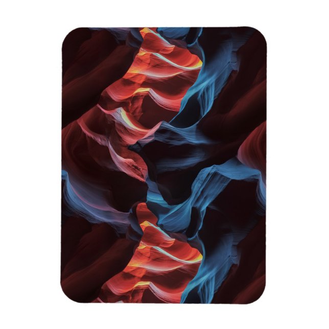 Íman Abstrato inspirado no Antelope Canyon (Vertical)