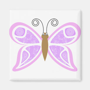 Íman Abstrato Lilac Butterfly