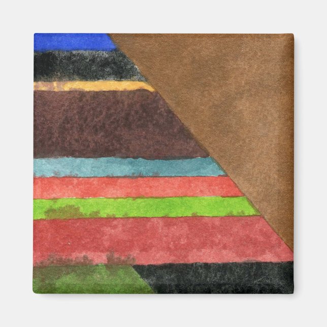 Íman abstrato Magneta "Chevrons" (Frente)