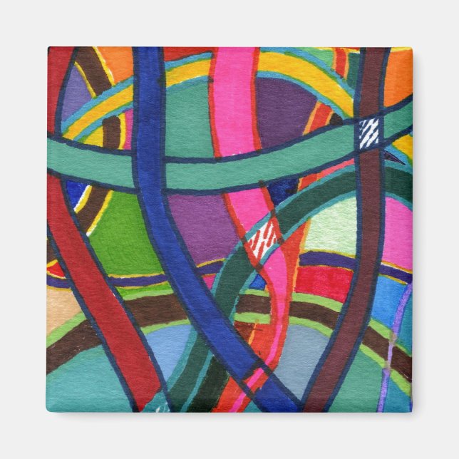 Íman abstrato Magneta "Tangled Weave" (Frente)