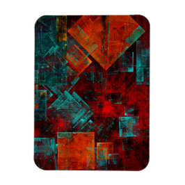 Íman Abstrato Moderno Padrão Artístico Legal Colorido