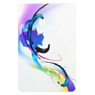 Íman Abstrato Morning Glory Paint Splatters