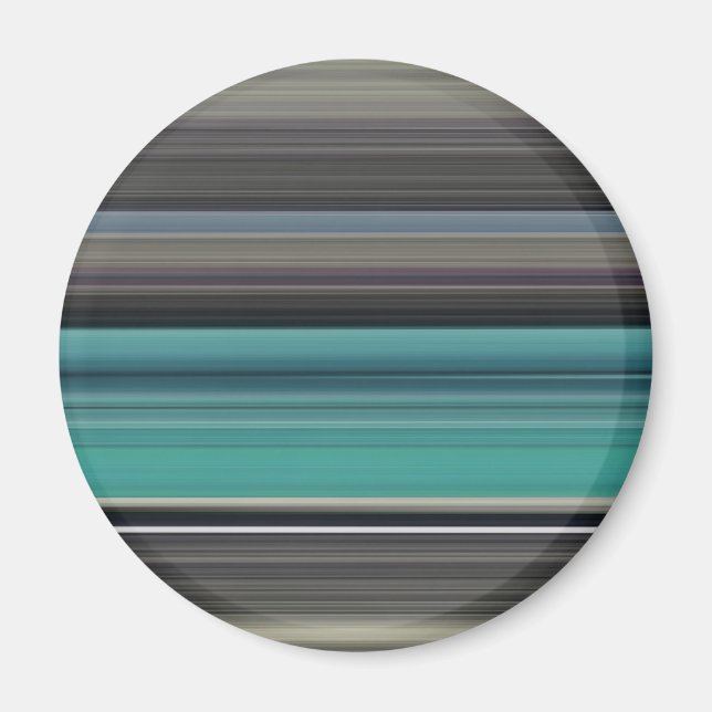 Íman Abstrato nº 1: Teal e cinza (Frente)