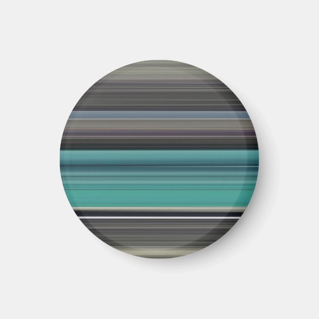 Íman Abstrato nº 1: Teal e cinza (Frente)