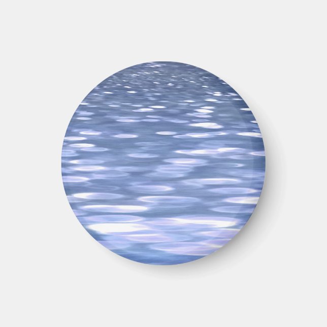 Íman Abstrato nº 3: Grelha azul em pó (Frente)