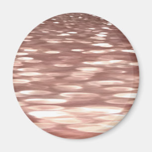 Íman Abstrato nº 3: Shimmer Dourado Rosa de cobre