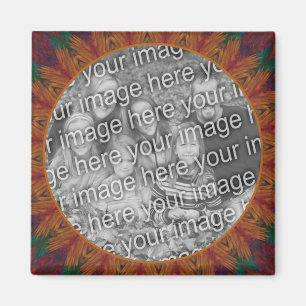 Íman Abstrato Nature Art Frame Crie Sua Própria Foto