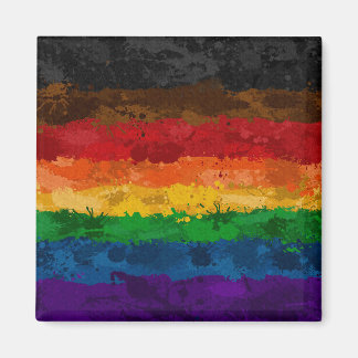 Íman Abstrato Paint Splatter Incluindo Sinalizador do A