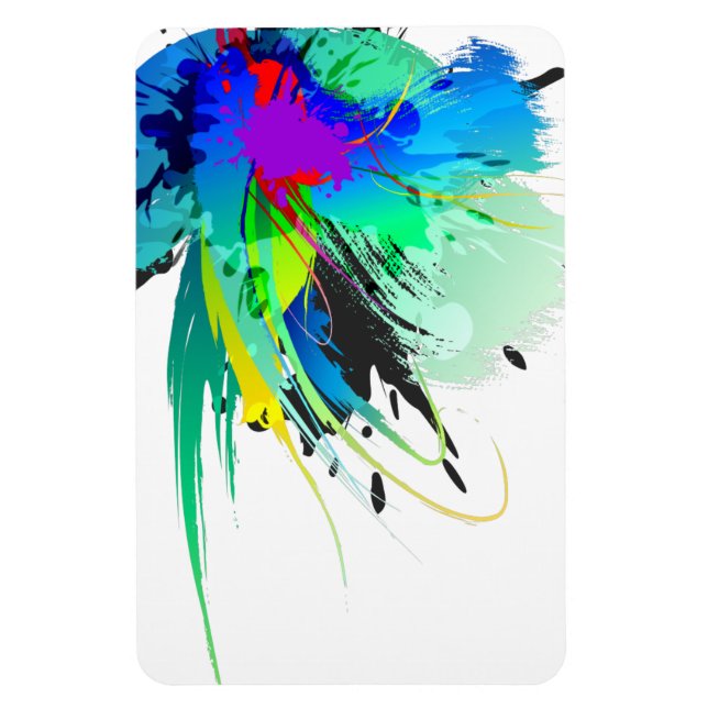Íman Abstrato Paint Splatters (Vertical)