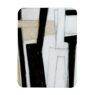 Íman Abstrato, pintura a preto e branco