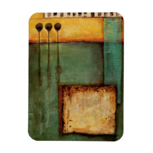 Íman Abstrato Pintura com Chaves Piano