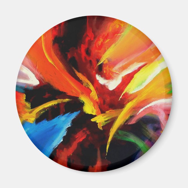 Íman Abstrato: Pintura de Serdar Hizli (Frente)