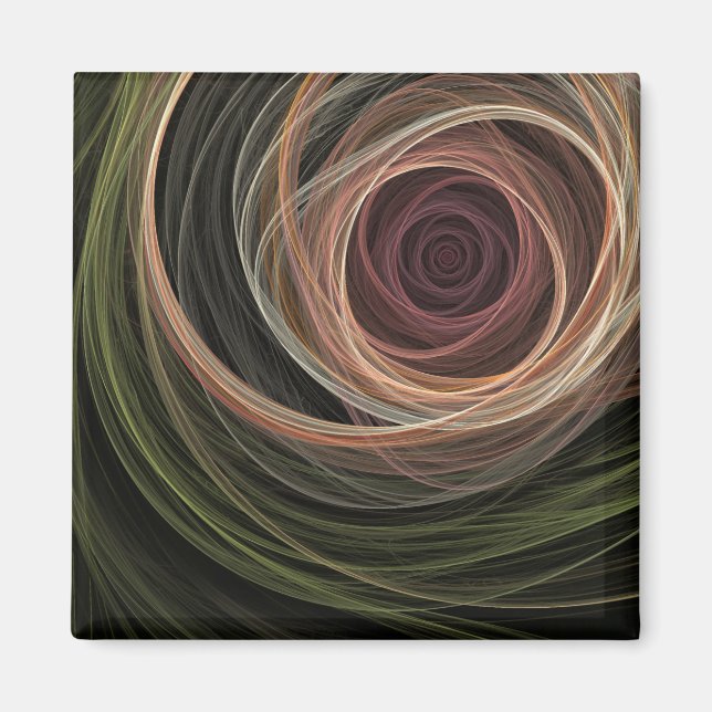 Íman Abstrato Rosa ímã (Frente)