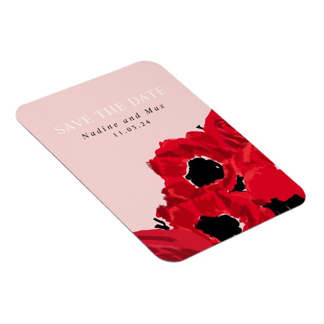 Íman Abstrato Rosas vermelhas e papas (Lado Direito)