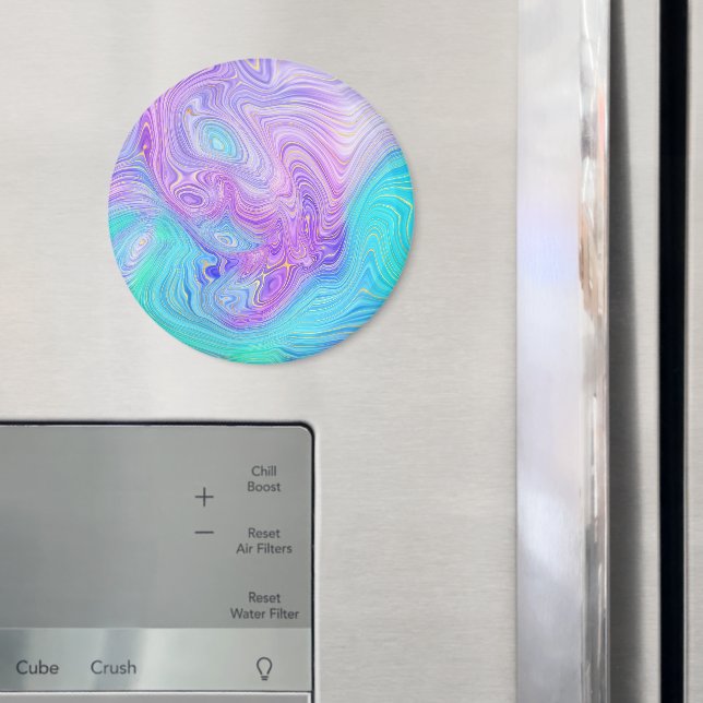 Íman Abstrato Roxo Aquático (In Situ (Fridge))