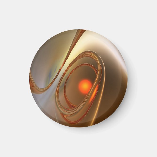 Íman Abstrato trendy e elegante Design 3d (Frente)