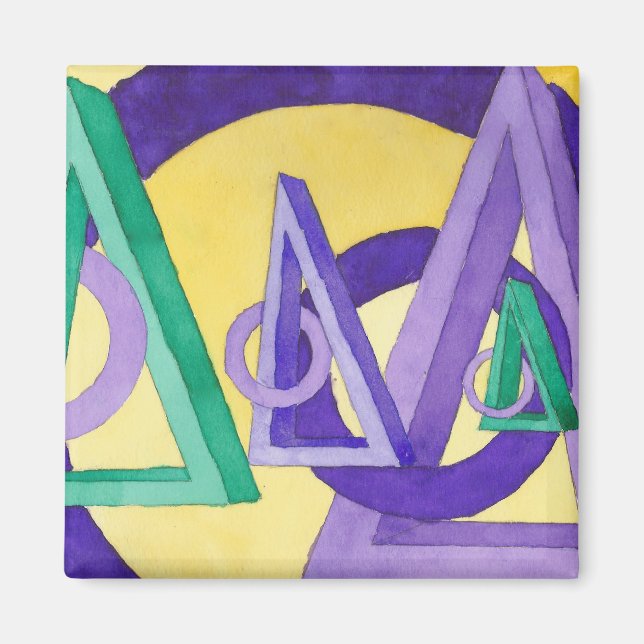 Íman Abstrato Triângulos (Frente)