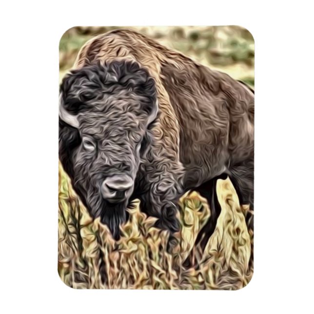 Íman Abstrato Western Buffalo (Vertical)