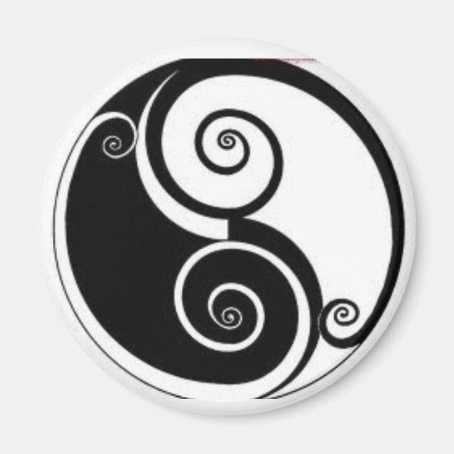 Íman Abstrato Yen Yang Locker, frigorífico ou armário d (Frente)