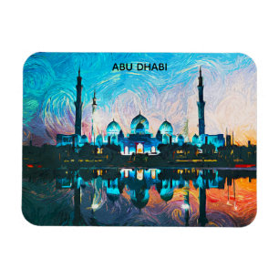 Íman Abu Dhabi UAE Pintura a Óleo Colorida