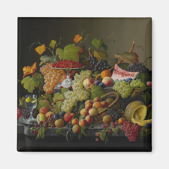 Íman Abundant Fruta, 1858 (óleo na canvas) (Frente)