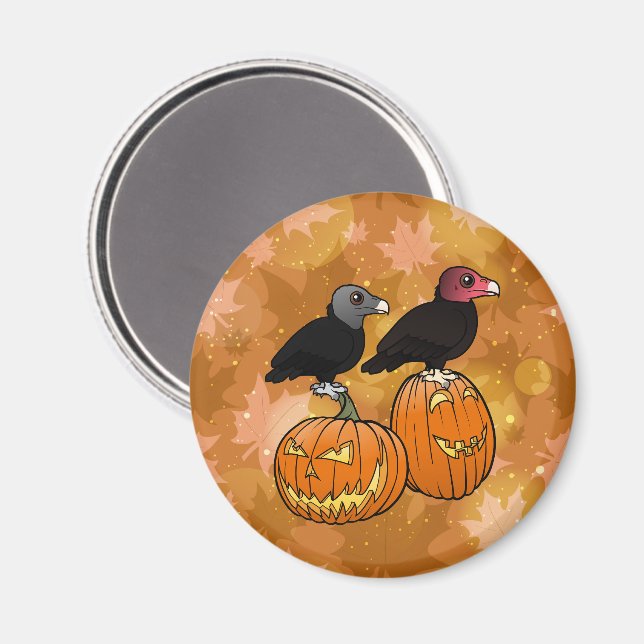 Íman Abutres celebram o Halloween! (Front/Back)