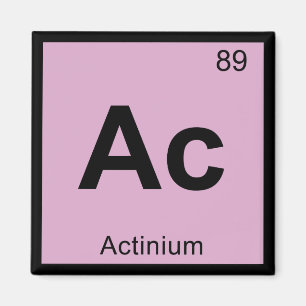 Íman Ac - Química do Actínio Símbolo da Tabela Periódic